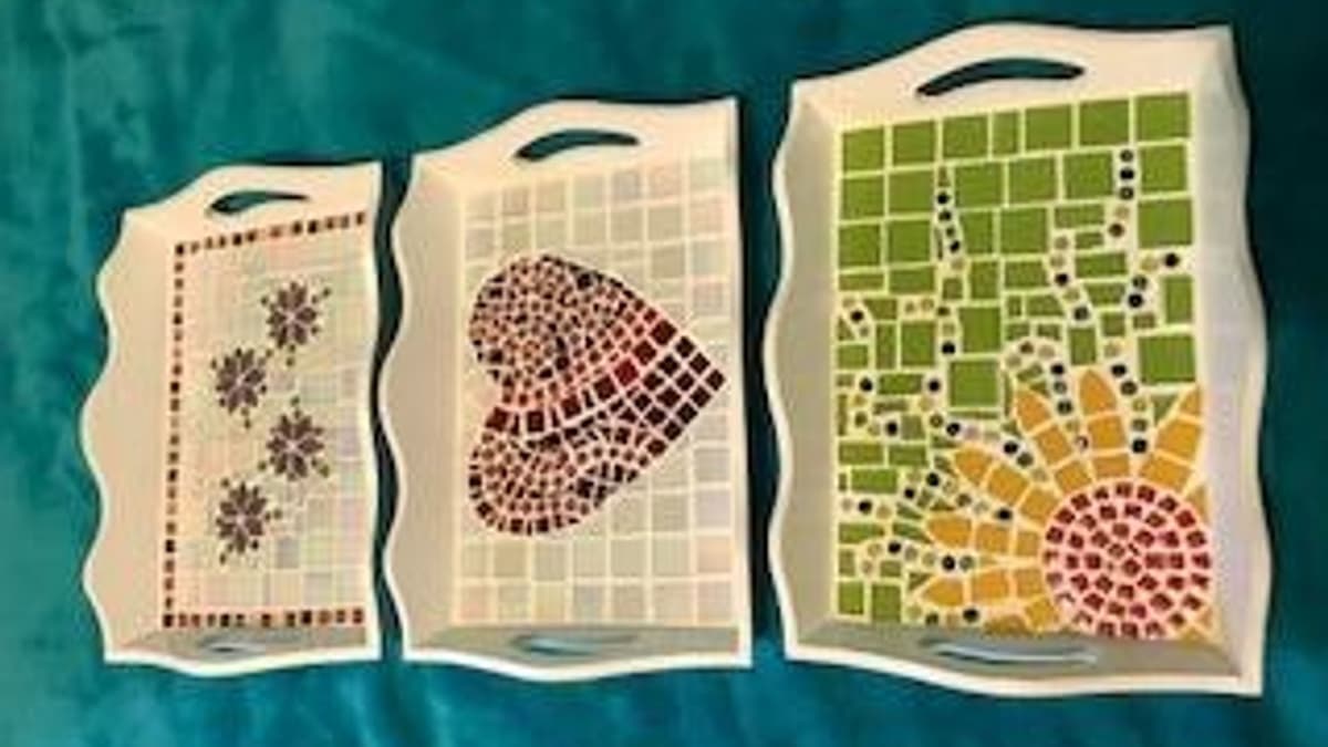 Mosaic Tea Tray Workshop